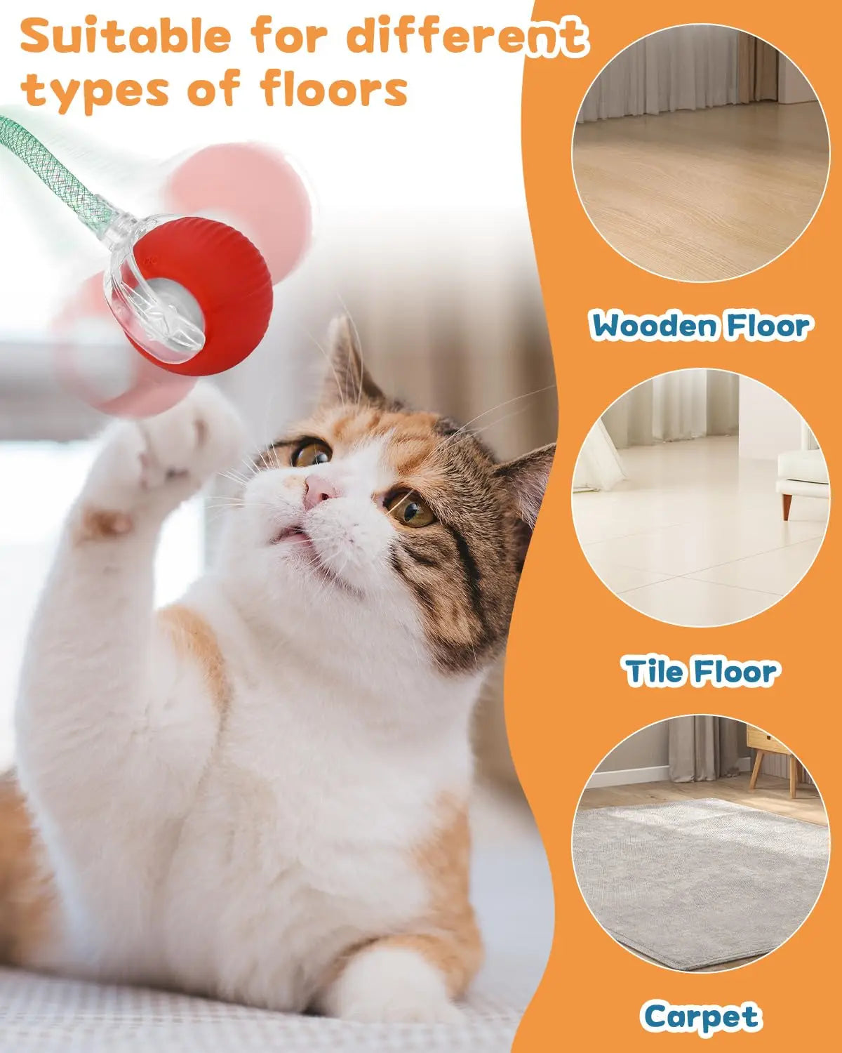 Aramnew SpinPurr Motion Ball
Rechargeable interactive play designed for playful paws.