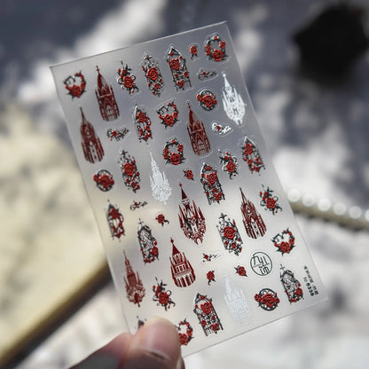 Spooky Skeleton Nail Stickers Give Your Nails a Wicked Halloween Twist.