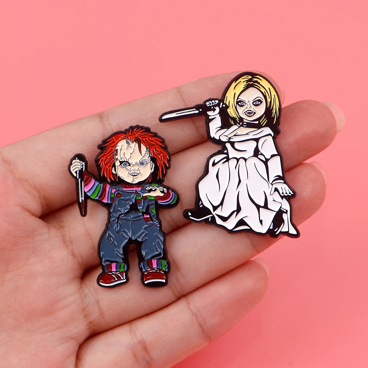 Midnight Horror Pins A Dark Touch for Your Halloween Look.