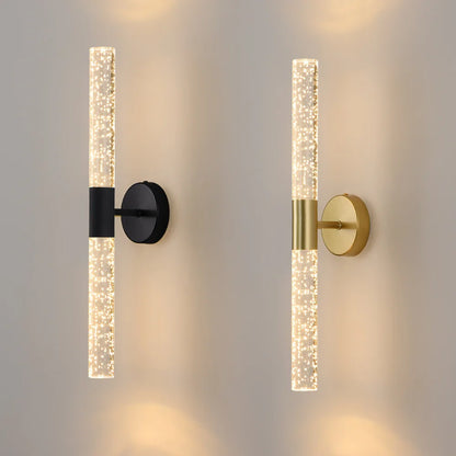 Modern LED Wall Light – Crystal Bubble Design