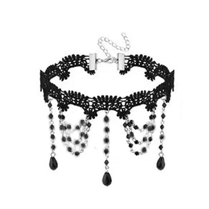 Gothic Lace Halloween Choker Own the Night with Gothic Elegance.