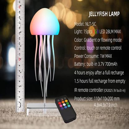 Aramnew AquaGlow Jellyfish Lamp Transform your space into a calming ocean escape.