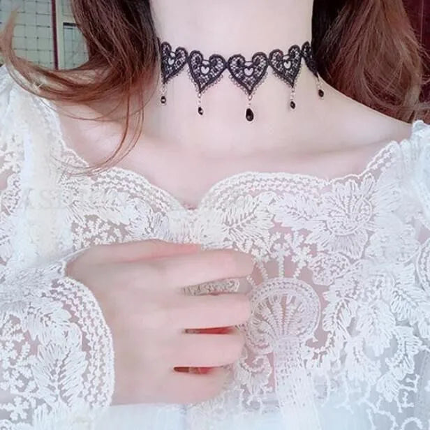 Gothic Lace Halloween Choker Own the Night with Gothic Elegance.