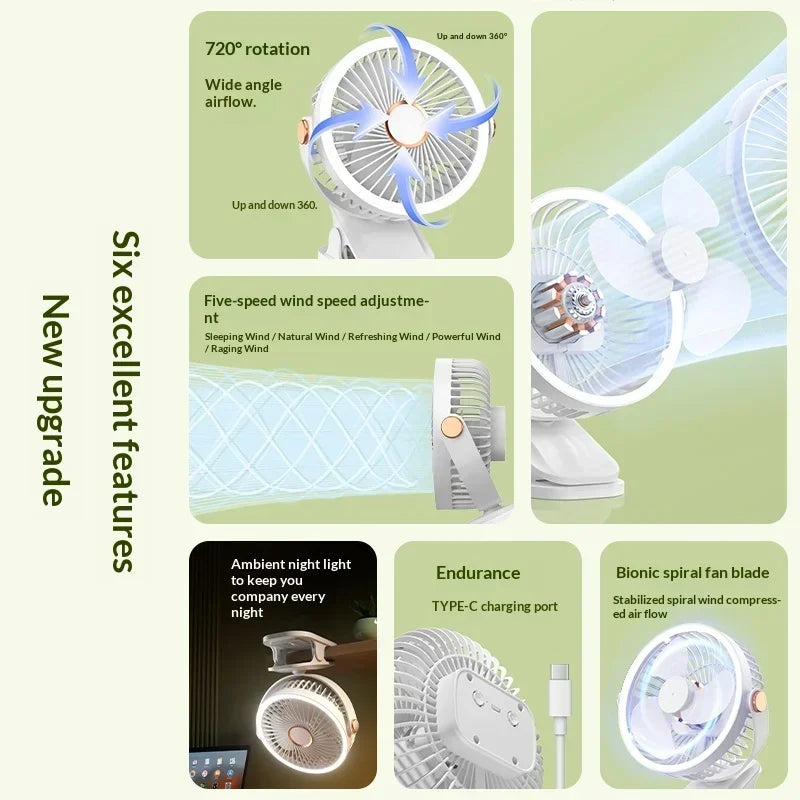 Aramnew AeroGlow™ Portable Fan
Powerful airflow, quiet comfort and 720° flexibility.