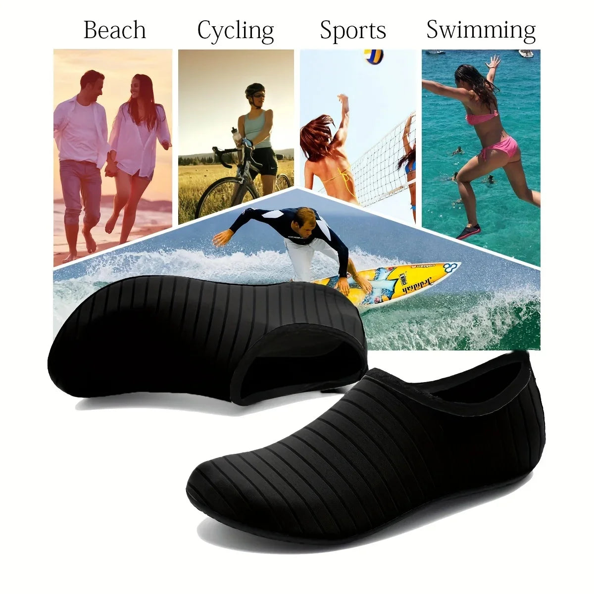 Aramnew WaveGrip Aqua Sneakers Quick-drying comfort with dependable non-slip performance.