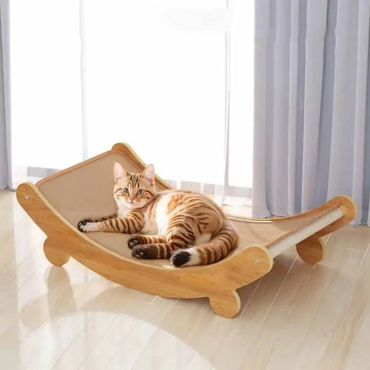 Aramnew PurrCraft Scratch Lounge
Durable wooden comfort for playful paws and peaceful naps.