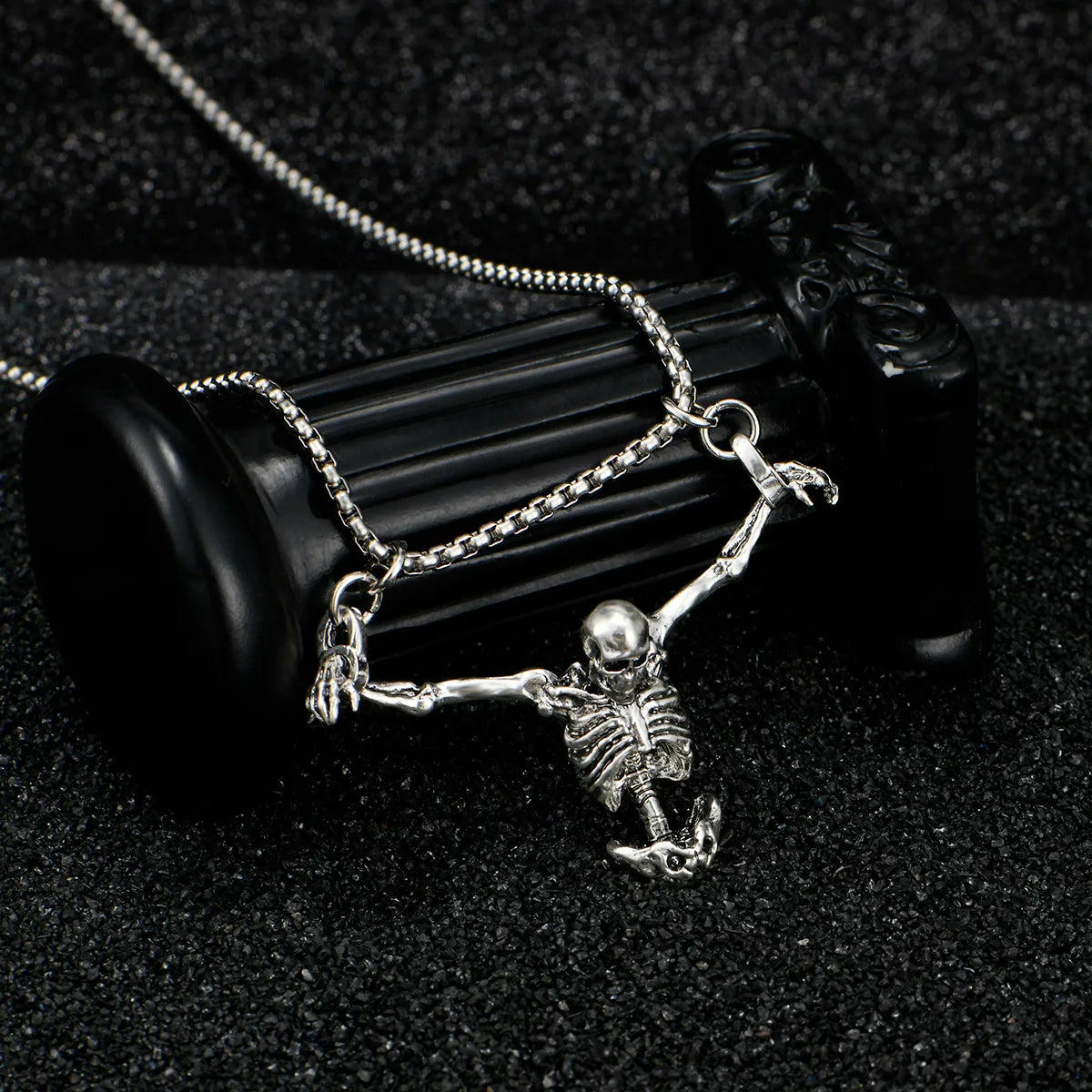 Midnight Skull Necklace Bold. Gothic. Unforgettable.