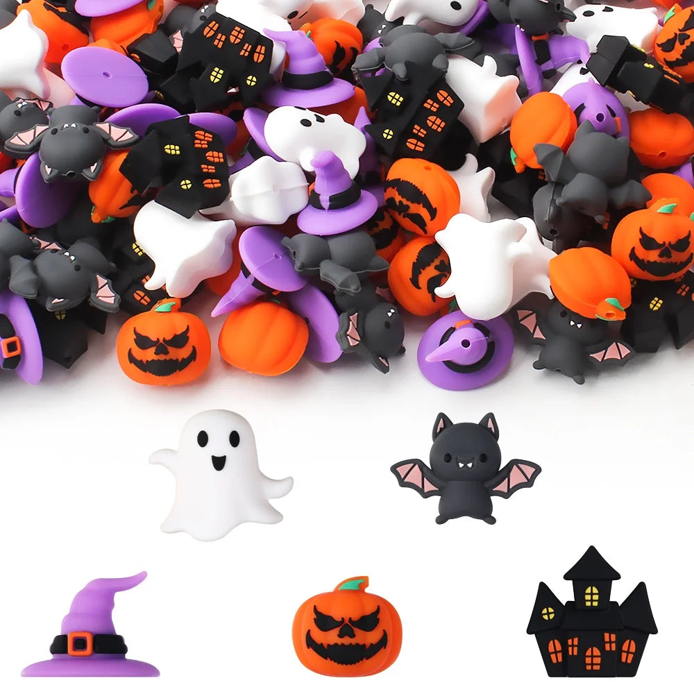 Spooky Bat & Pumpkin Beads Craft Your Own Halloween Magic.
