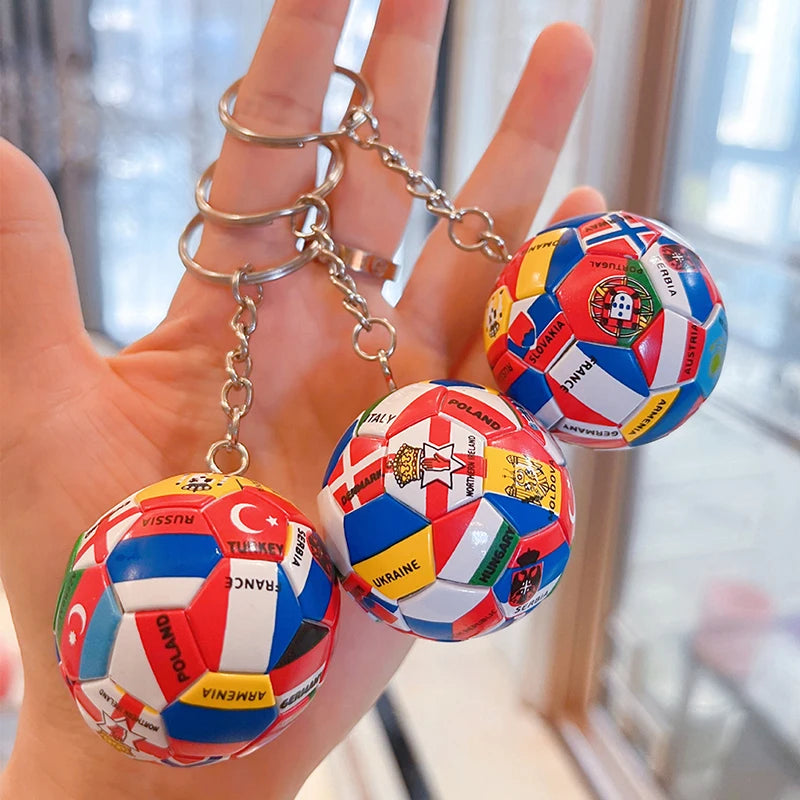 GoalGlobe Nation Keyring Carry the passion of the beautiful game everywhere you go.