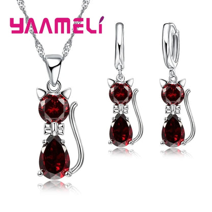 Moonlight Kitty Silver Set Where sweetness meets timeless silver brilliance.