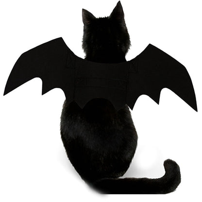 Fright Night Pet Black Bat Wings Wings Make Halloween Extra Cute & Spooky.
